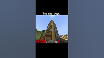 Minecraft insane bug...
