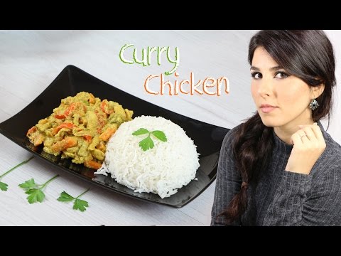 ricetta POLLO al CURRY con latte di Cocco e riso Basmati • PIATTO UNICO indian curry chicken