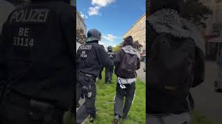 During The 78Th Nakba Protest… Watch What Berlin Police Did To A Supporter On Camera. 👀