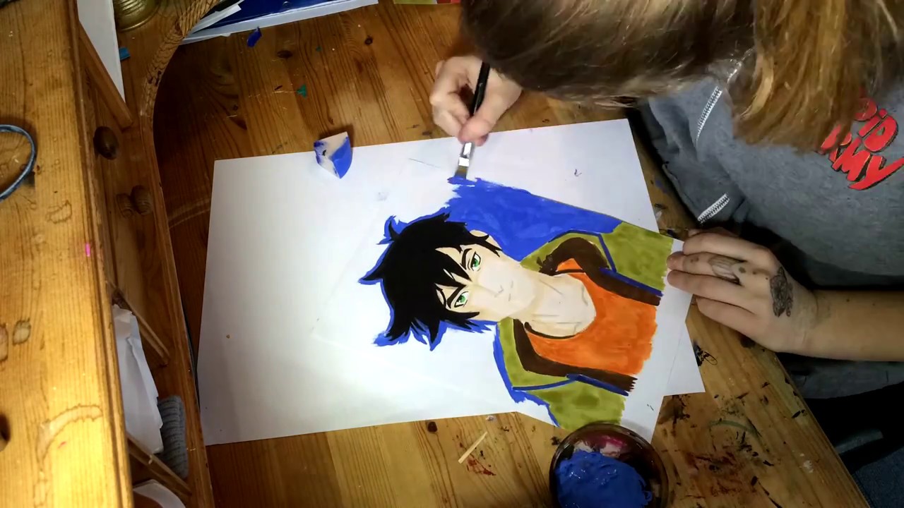 Percy Jackson Speed Painting // EinfachLea YouTube