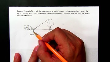 Similar Triangles Word Problems Example 2