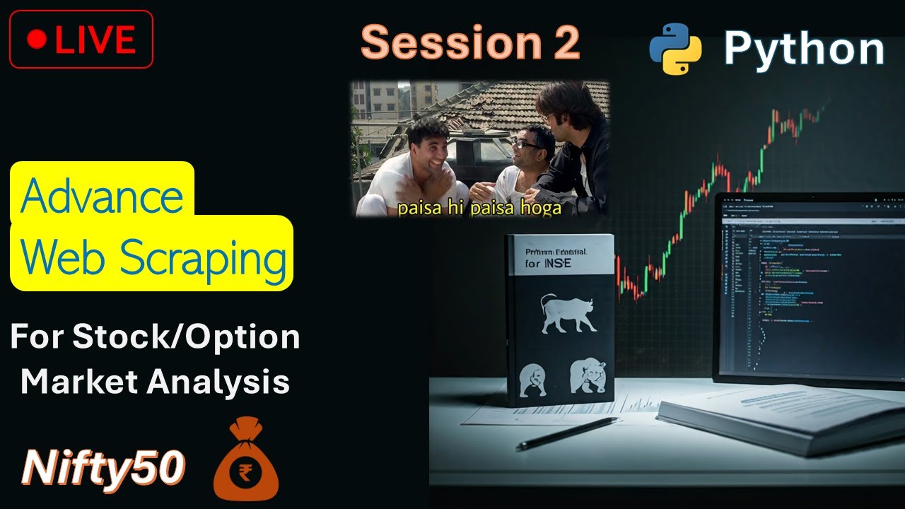 Python | Webscraping Live Stock Data | NSE-Options | CE-PE analysis for ...