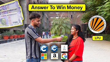 Can LPU Students Answer These Easy Coding Questions For Money? ₹ 🤑