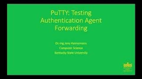 Toolchain Setup - PuTTY Agent Forwarding