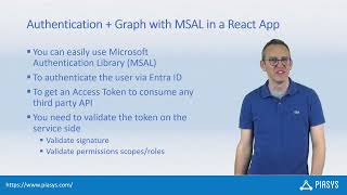 Episode #292 - Using MSAL in React to Authenticate and consume a secured custom API