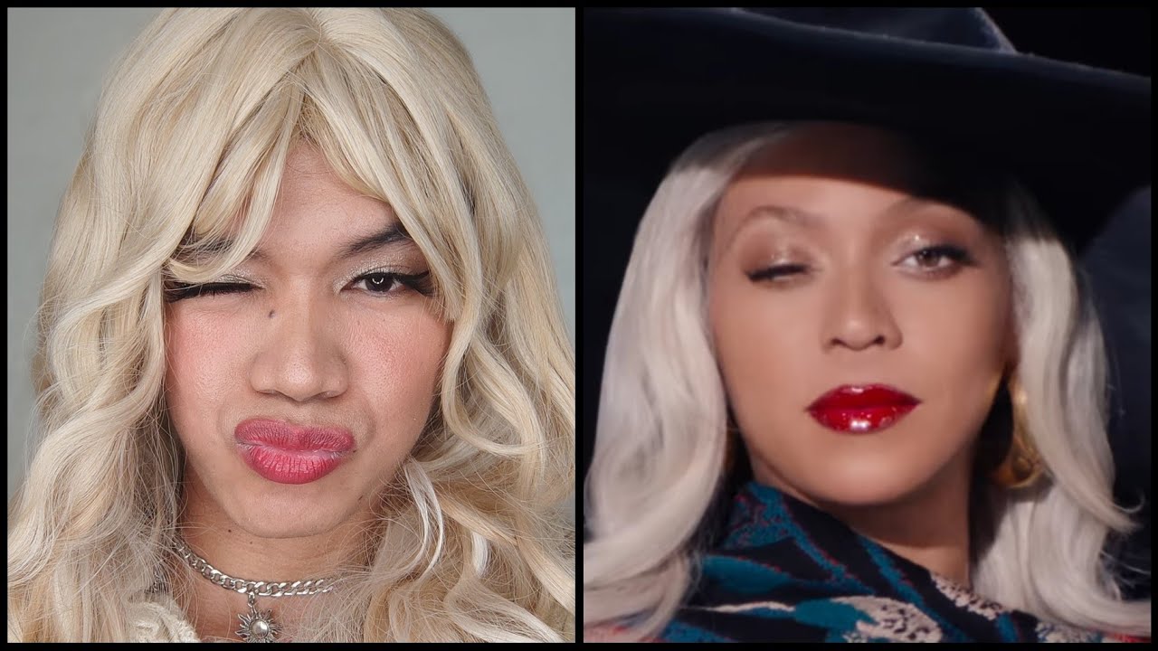 BEYONCÉ NFL SHOW MAKE UP LOOK GRWM FACE CARD REVIEW - YouTube