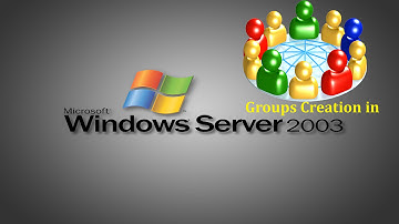 Server 2003 - How to create Groups in Windows Server 2003 - Step by Step process