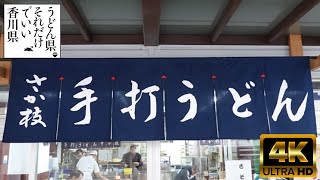 【4K】高松No.1確定の讃岐うどん【さか枝/55軒目】香川県 高松市 番町【Udon Noodle】