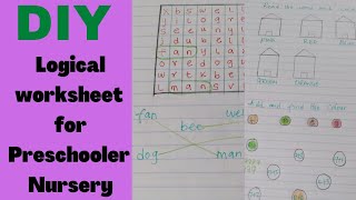 Brain Boosting worksheets for Nursery Preschooler LKG UKG