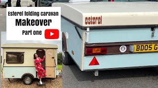 Folding caravan // Esterel fold down //makeover progress so far by Camping and cooking family 7,411 views 2 years ago 10 minutes, 49 seconds