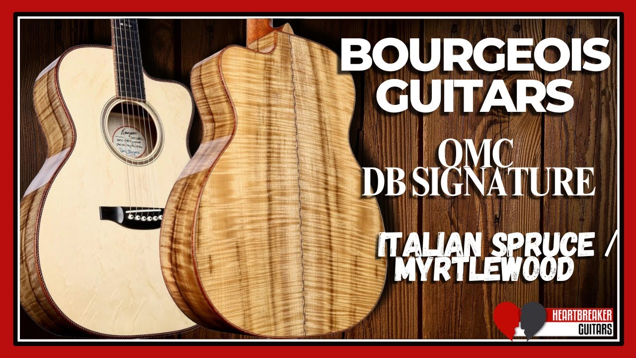 Любимая акустическая гитара Брендана! — The Bourgeois Guitars DB Signature OMc Italian Spruce / M...