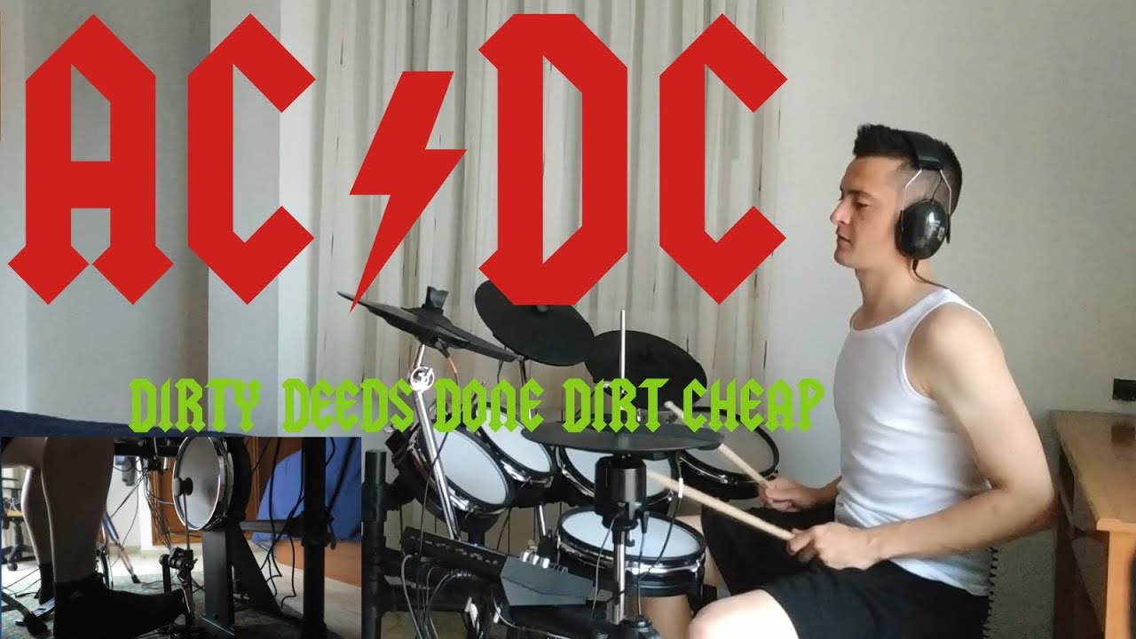 AC/DC - Dirty Deeds Done Dirt Cheap - Drum Cover