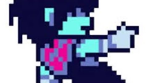 Flipaclip pixel contest level 1-3 but kris from deltarune