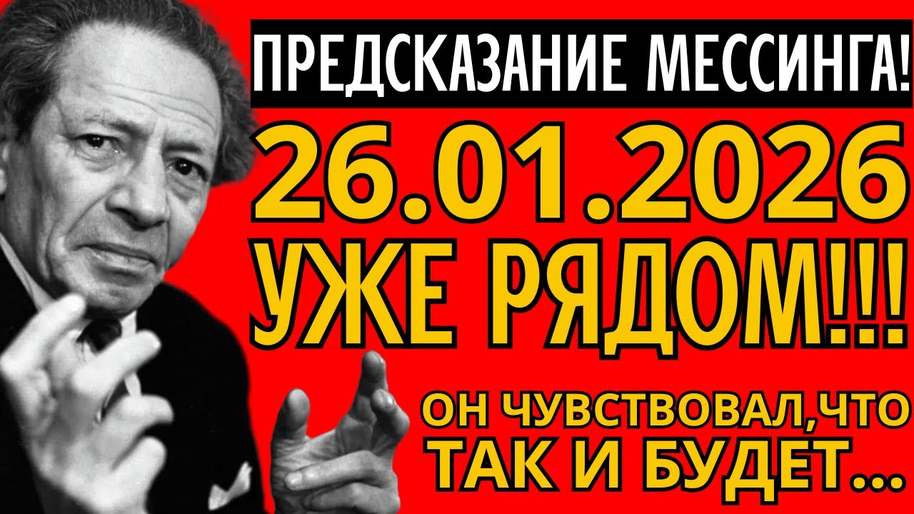 Берегитесь этой даты! — Мессинг предупреждал о 26.01.2026. Что он видел?