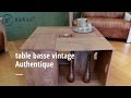 Vidéo: Table basse vintage - Authentique