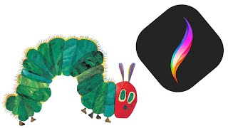 Make Eric Carle Inspired Art in Procreate!