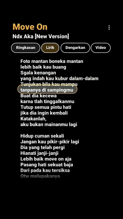 Move on -NDX AKA #lirikan #like #music #lirik #lirikvidio #jawatimur #lagu #lagujawa #ndxaka #ndxaka