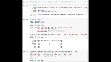 How to create a new column based on conditions in Python | Learn by Doing | Pandas Example