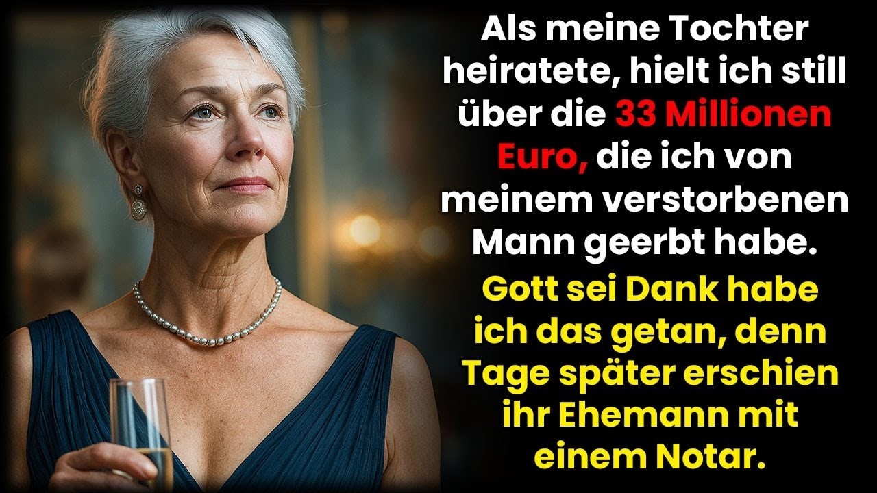 Bei der Hochzeit meiner Tochter schwieg ich über das 33 Millionen Erbe meines verstorbenen Manne