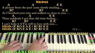 I Can't Help It If I'm Still In Love With You (Hank Williams) Piano Lesson Chord Chart with Lyrics