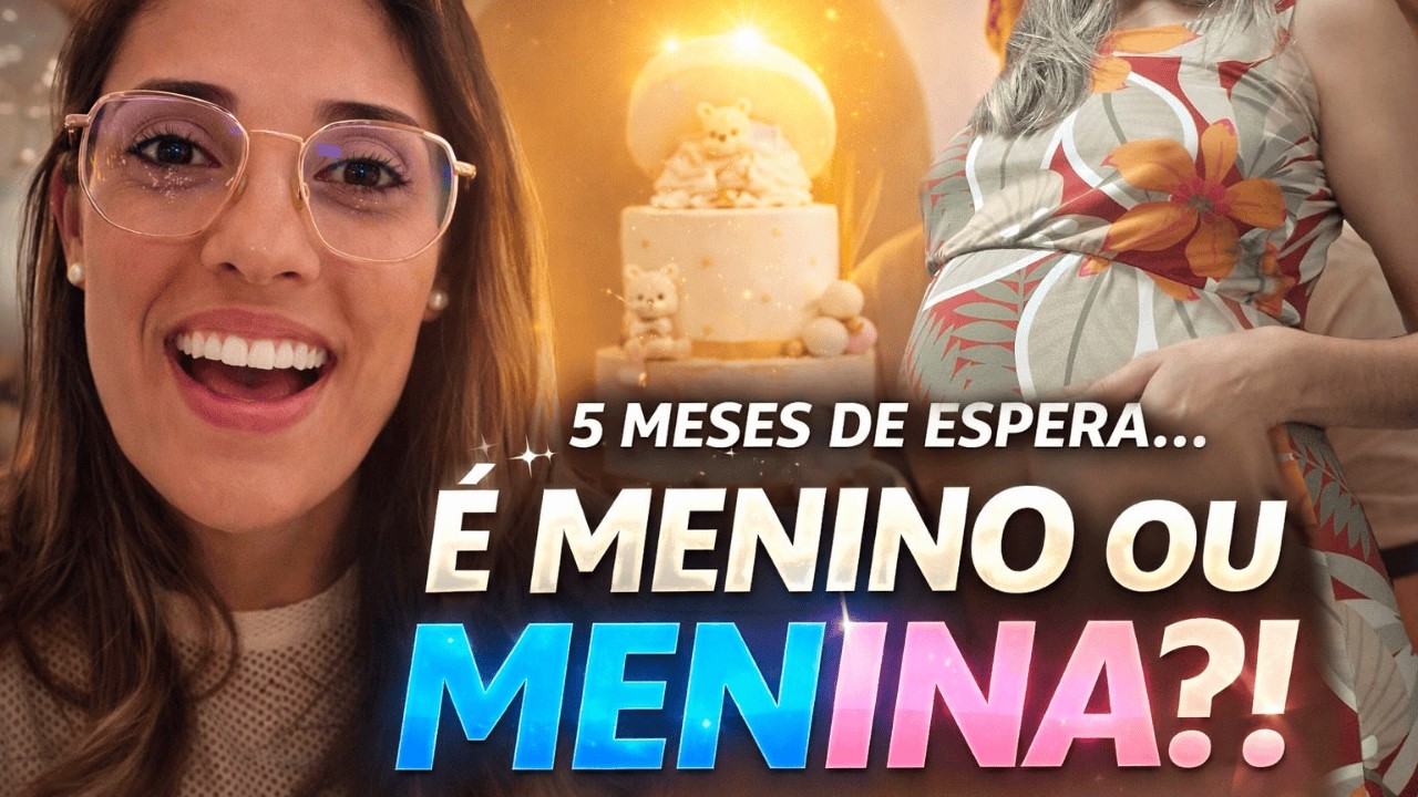 5 MESES DE ESPERA… É MENINO OU MENINA?! 😱💖 | Nosso Chá Revelação