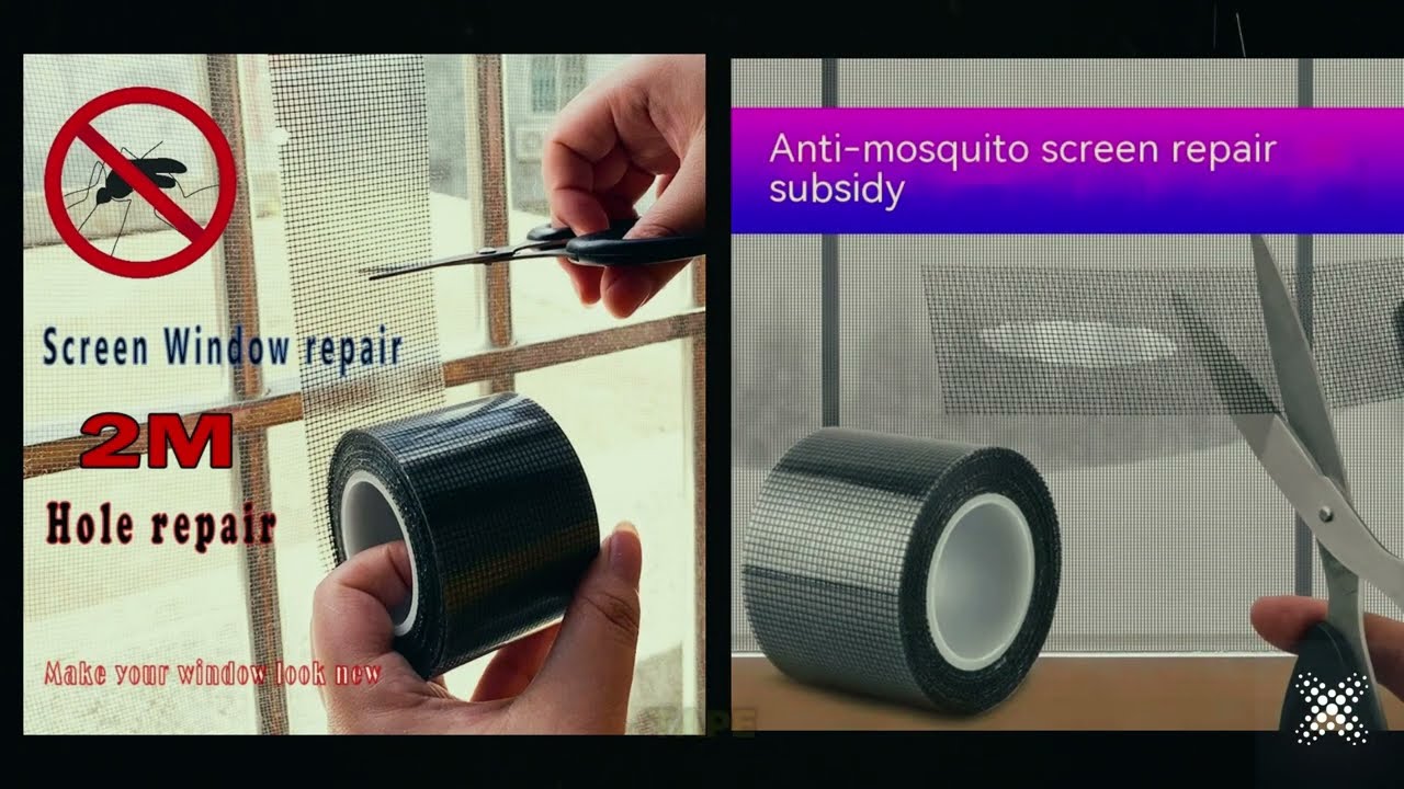 Fix Mosquito Nets in Seconds! Strong Self-Adhesive Window Screen Tape