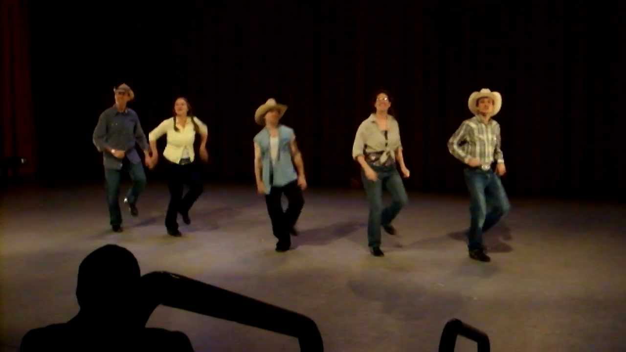 Country clogging dance performance 