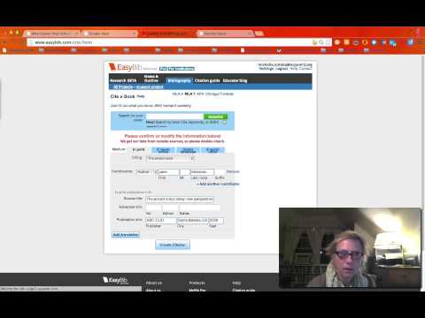 Citing an eBook in EasyBib