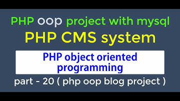 #20.  php oop blog project  ( show posts in front end)