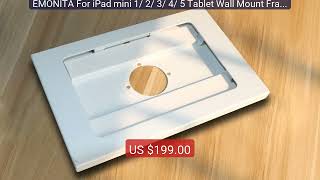 EMONITA For iPad mini 1/ 2/ 3/ 4/ 5 Tablet Wall Mount Frame Ch... — Hot Deal 2026 | Limited Offer!