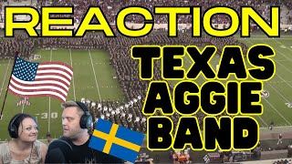 Two swedes reacts to: The best Texas Aggie band halftime EVER! Kyle Field