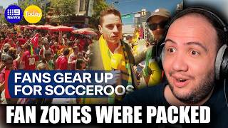 🇦🇺 Thousands of AUSSIE fans gear up for the Socceroos' World Cup campaign | Australia Reaction