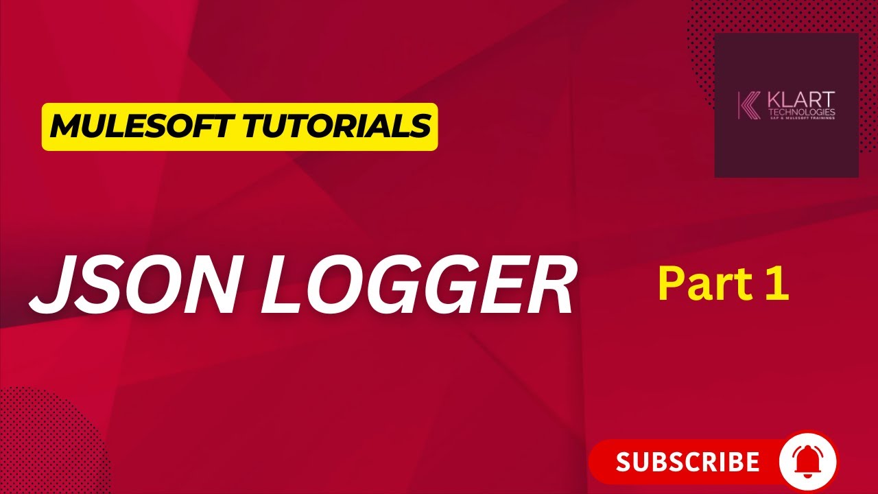 Mule4 | Mulesoft Tutorials | JSON Logger Part - 1