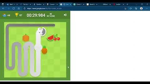 46.440 GOOGLE SNAKE ALL APPLES RUN (5 APPLES, SMALL MAP, NORMAL SPEED)