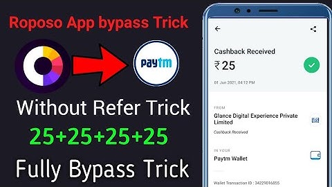 🔥 Roposo App Hack Trick | Without Refer Earn 25rs Free No Refer No email 😳