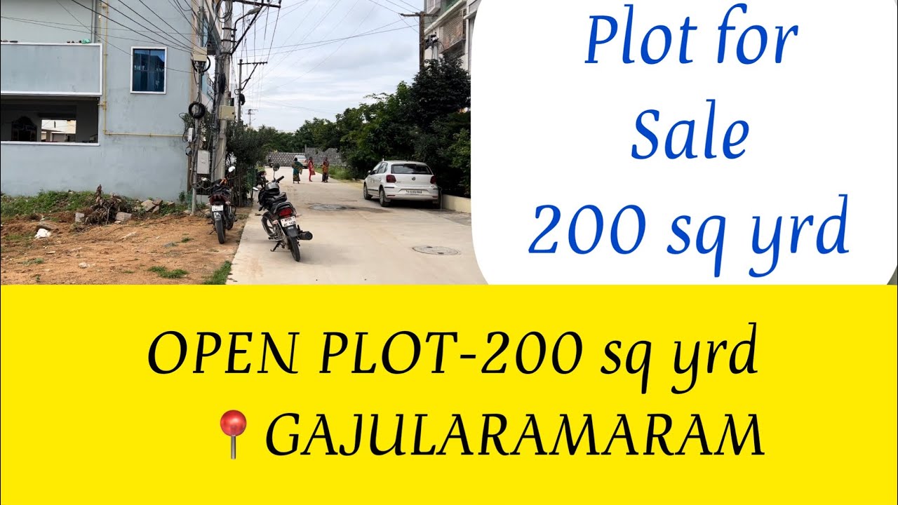 Plot for Sale Gajularamaram Kukatpally Open Plot YouTube