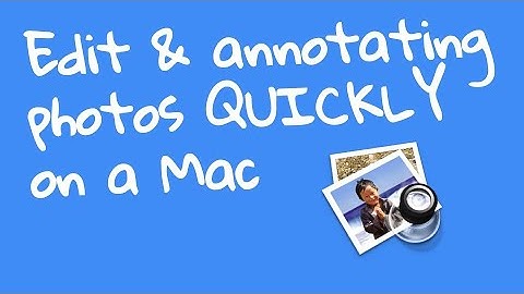 Quickly Editing Photos Using Preview On Mac