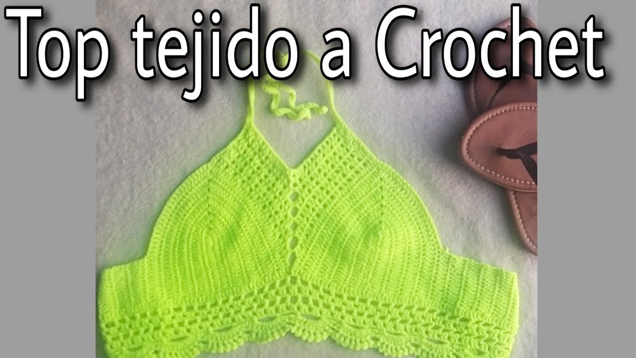 Top tejido a crochet - Tejidos de verano - YouTube