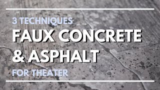 Faux Concrete & Asphalt - Scenic Art