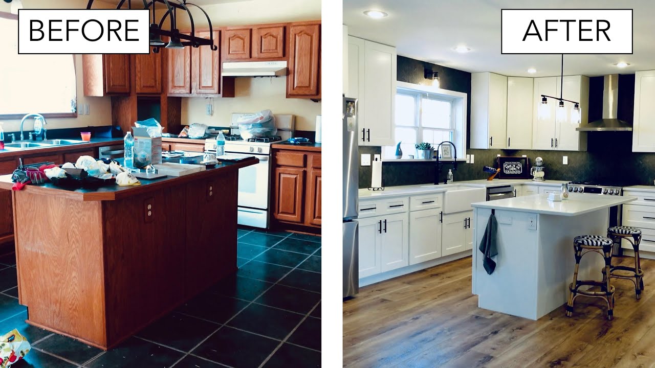 Modern Farmhouse Kitchen Remodel (FULL TOUR, Before and After) YouTube