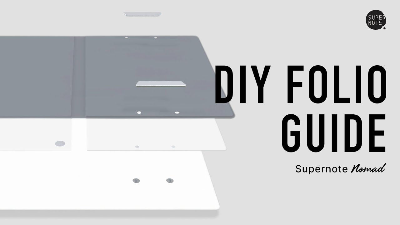How to make a DIY folio for Supernote Nomad - YouTube