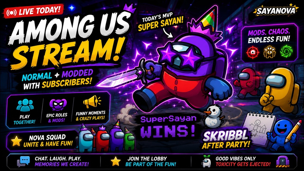 🔴 LIVE: Among Us Normal + Modded With Subscribers! 😱 Funny Moments & Skribbl Later! #amongus #gaming