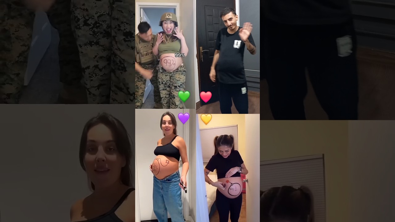 Who Is Your Best ? 🤰👩‍🍼 TikTok Pregnancy Challange 😁 #shorts #tiktok #challange #reaction #pregnancy