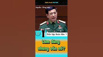 Đại tướng Phan Văn Giang: Câu trả lời cho sự cố diễn tập tại Quân Khu 7 #quankhu7 #dientapquansu