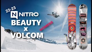 ナイトロ スノーボード 22-23 BEAUTY x VOLCOM 【ビューティー x ボルコム】（日本語字幕入）