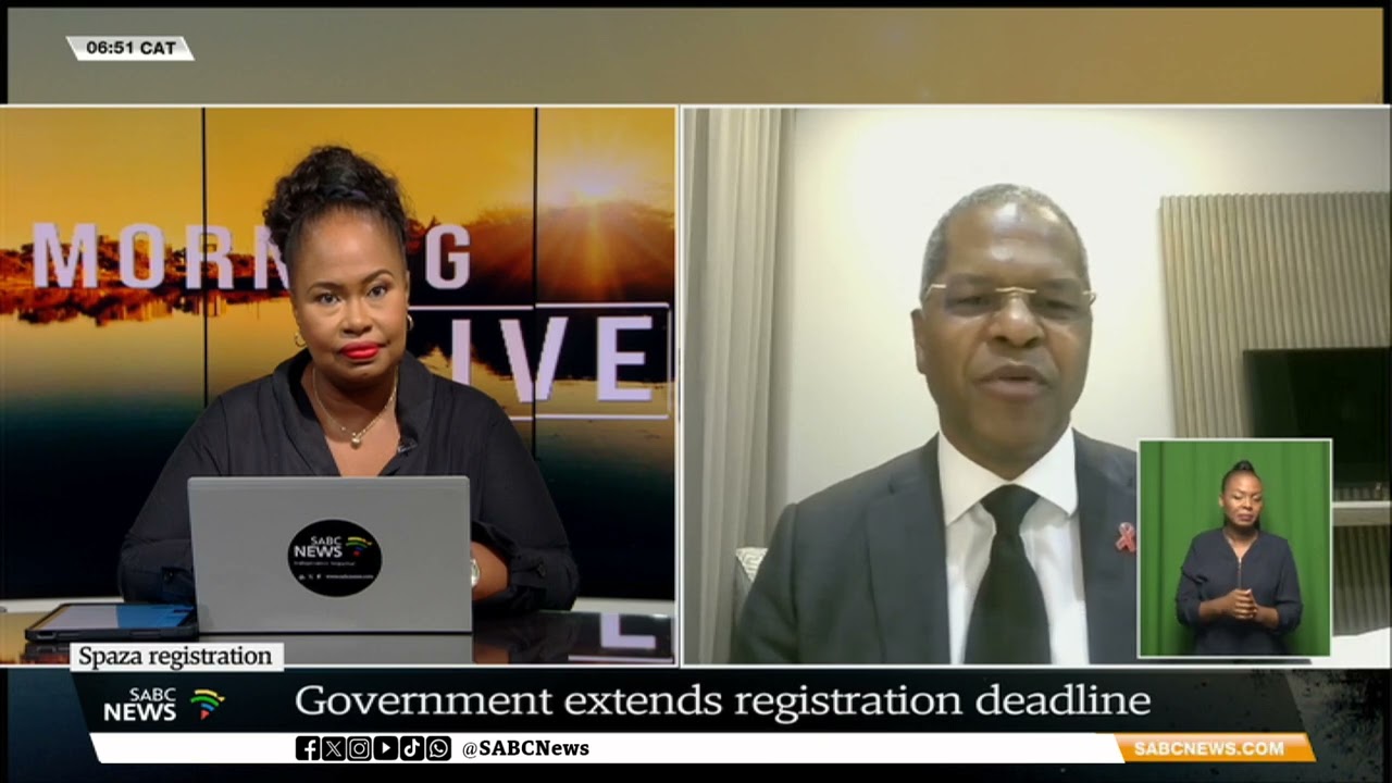 Spaza Shops Registration | COGTA Minister speaks to SABC News about the extended registration date