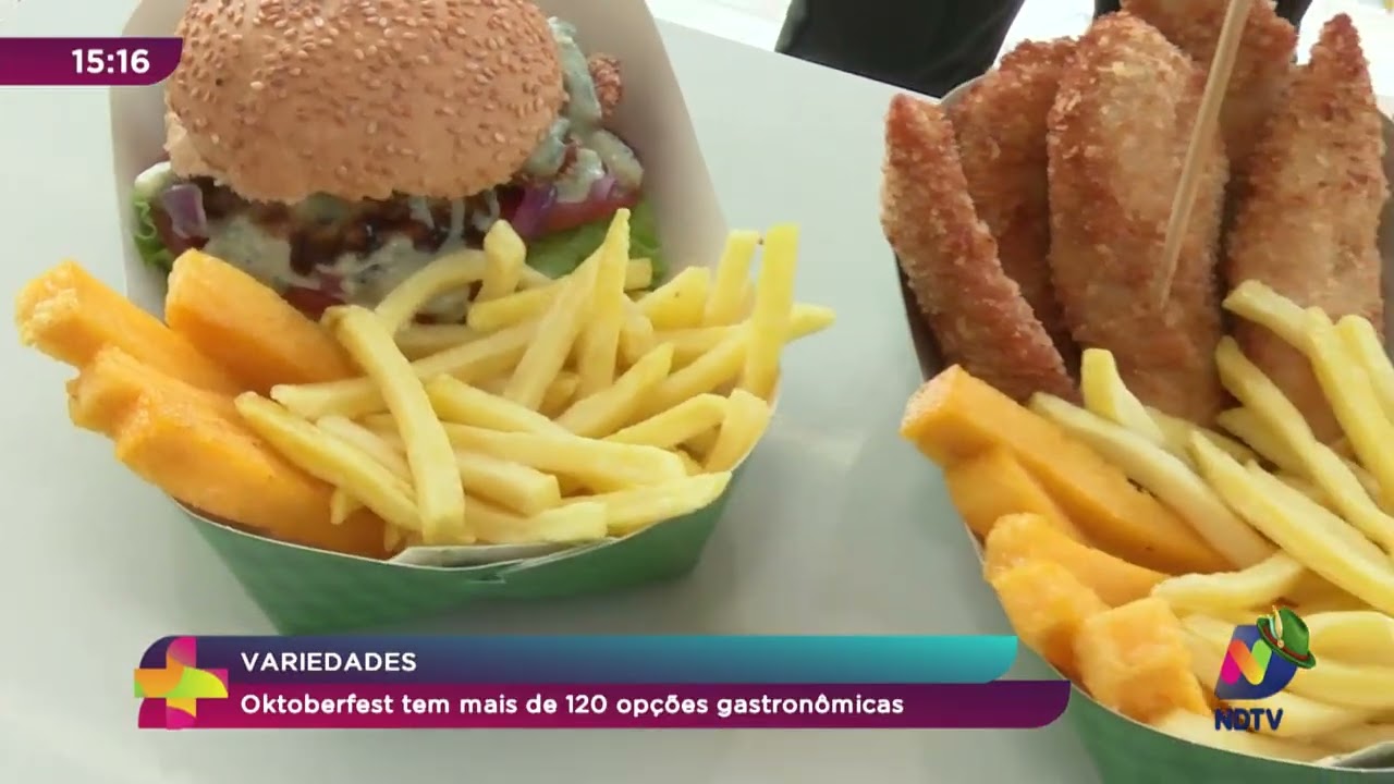 Variedades: Oktoberfest tem mais de 120 opções gastronômicas