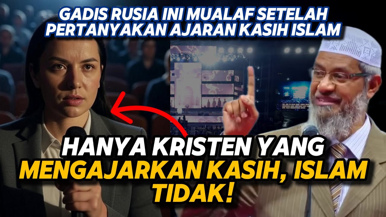 Gadis Kristen Rusia Ini Tantang Dr. Zakir Naik: ‘Kenapa Islam Tak Bicara Kasih Seperti Kristen?
