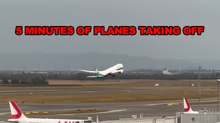 5 Minutes of planes taking off | Plane Spotting | Vienna International Airport