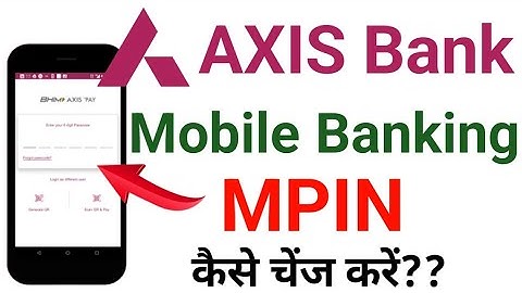 How to change axis mobile banking app mpin | axis bank mobile banking mpin kaise change kare | #axis